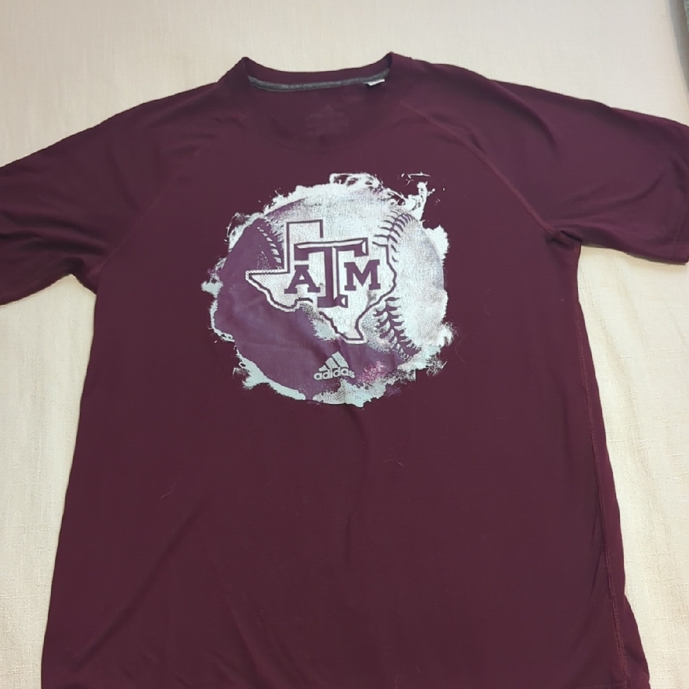 Adidas Burgundy Graphic Tee